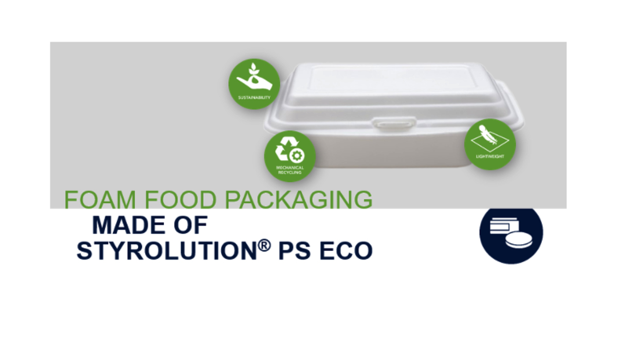 High-quality mechanically recycled foamed PS enables tray-to-tray recycling